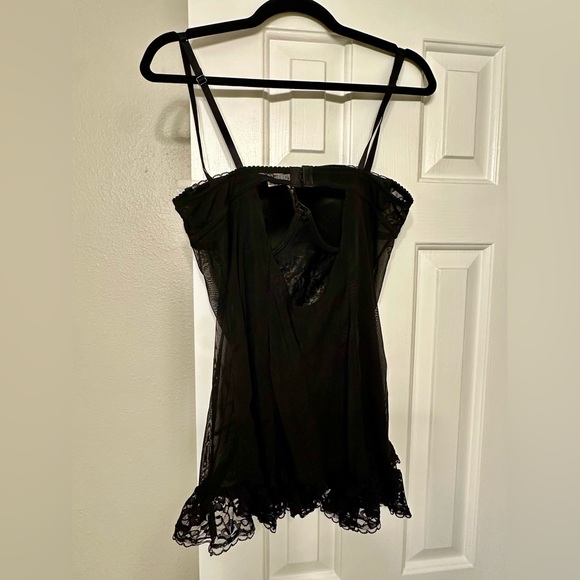 NEW Black Lace Push-Up Lingerie, Size Large - Picture 6 of 8